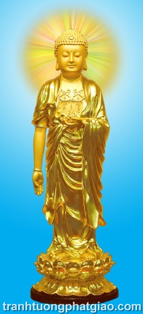 Phật Adida vàng - 09